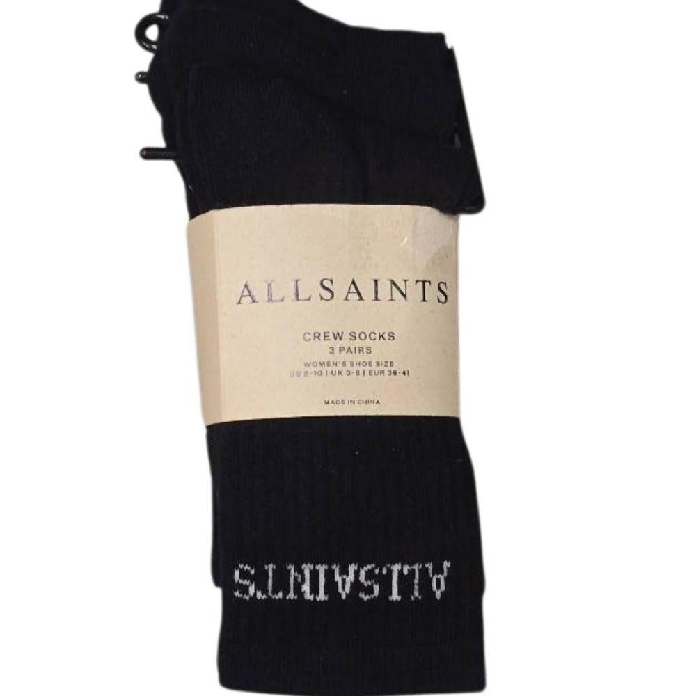 All Saints Logo Crew Socks - 3 Pack